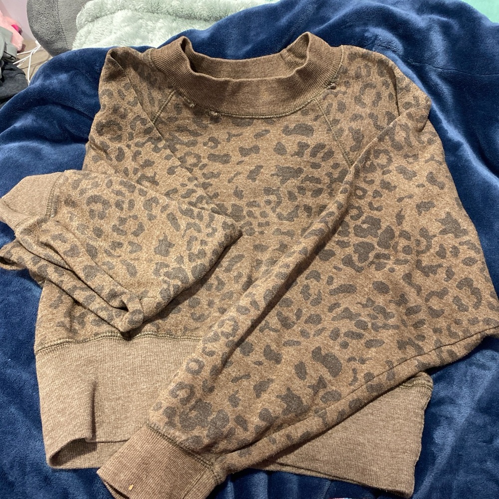 Ocean Drive Brown Leopard Print Sweater